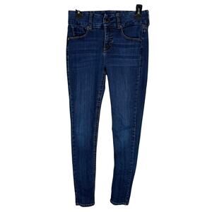 Seven7 Jeans Womens 6 Blue Denim‎ Stretch Dark Wash 5-Pockets Skinny Leg Classic